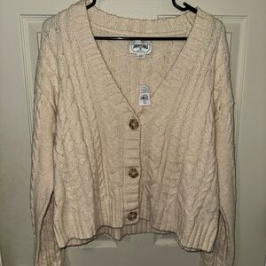 American Eagle Cable Knit Cardigan
